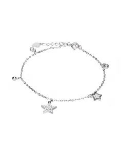 Srebrna bransoletka z gwiazdkami