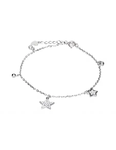 Srebrna bransoletka z gwiazdkami
