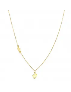 Pozłacany Naszyjnik - Stópki i Serce