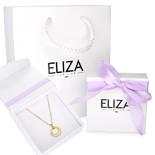 Pozłacany Naszyjnik Kółka