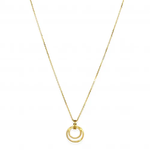 Pozłacany Naszyjnik Kółka