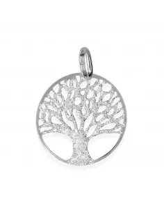 Srebrna Zawieszka - Brokatowe Drzewko Szczęścia