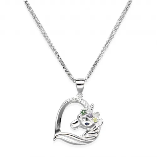 Srebrna Zawieszka - Jednorożec