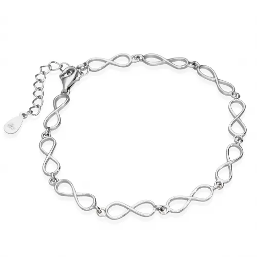 Srebrna bransoletka z nieskończonością