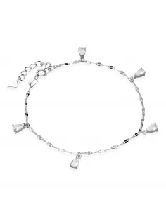 Srebrna Bransoletka Cyrkonie