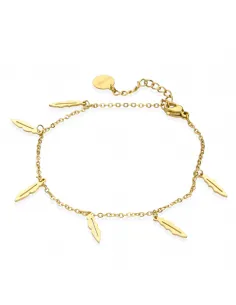 Bransoletka STAL CHIRURGICZNA - Piórka