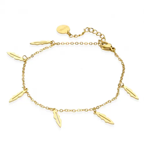 Bransoletka STAL CHIRURGICZNA - Piórka