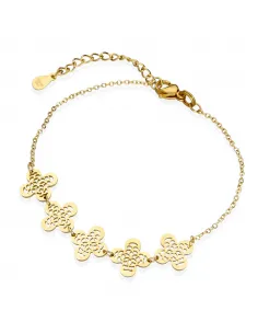 Bransoletka STAL CHIRURGICZNA - Koniczynki