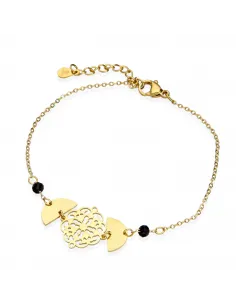 Bransoletka STAL CHIRURGICZNA Ażurowa Z Cyrkoniami