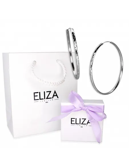 Srebrne Kolczyki Duże Koła