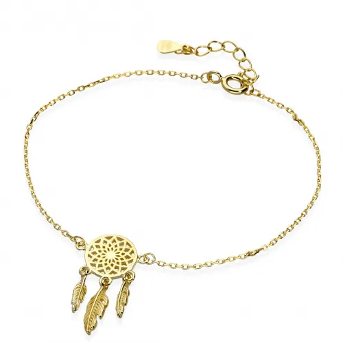 Pozłacana Bransoletka Łapacz Snów