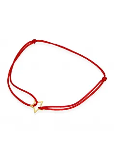 Pozłacana Bransoletka Na Sznurku - Gwiazdka