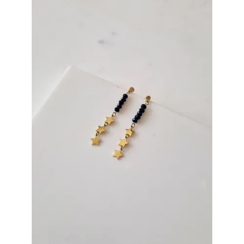 Kolczyki STAL CHIRURGICZNA Wiszące Gwiazdki