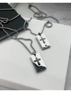 Naszyjnik Męski STAL CHIRURGICZNA Nieśmiertelnik