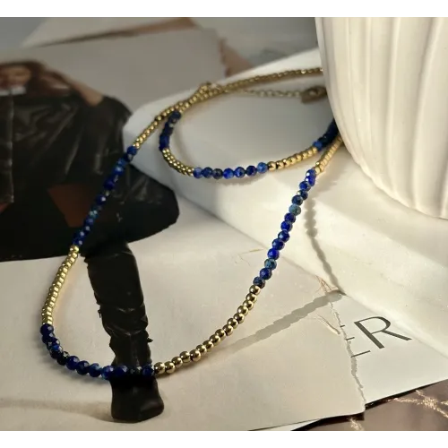 Bransoletka STAL CHIRURGICZNA Lapis Lazuli