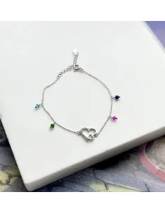 srebrna-bransoletka-serduszka-z-kolorowymi-koralikami