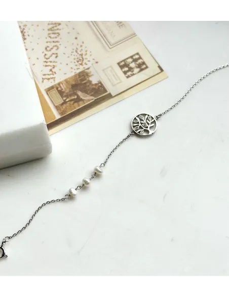 srebrna-bransoletka-perly-drzewko-szczescia