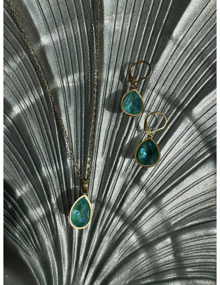 naszyjnik-stal-chirurgiczna-swarovski-lezka-turkusowa