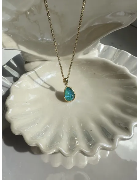 naszyjnik-stal-chirurgiczna-swarovski-lezka-turkusowa
