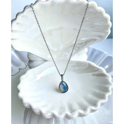 srebrny-naszyjnik-stal-chirurgiczna-swarovski-lezka-opalizujaca