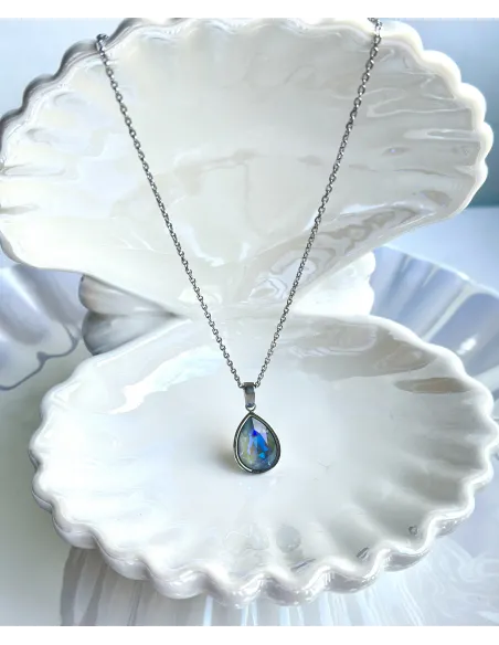 srebrny-naszyjnik-stal-chirurgiczna-swarovski-lezka-opalizujaca