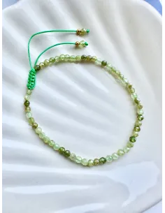 bransoletka-kamienie-naturalne-na-sznurku-granat-zielony 2