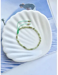 bransoletka-kamienie-naturalne-na-sznurku-granat-zielony