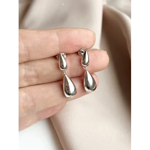 srebrne-kolczyki-lezkikrople-gladkie-wiszace