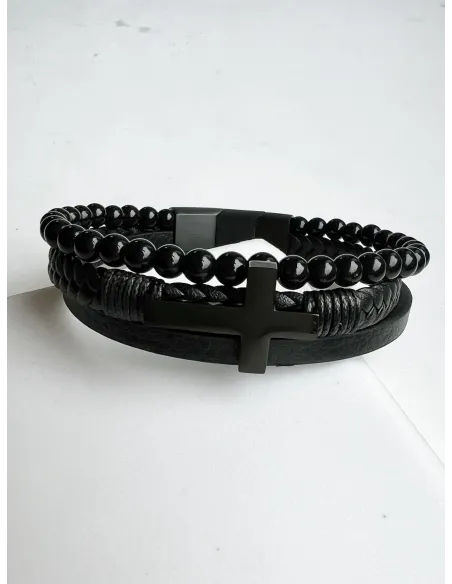 meska-bransoletka-stal-chirurgiczna-skorzana-z-krzyzem