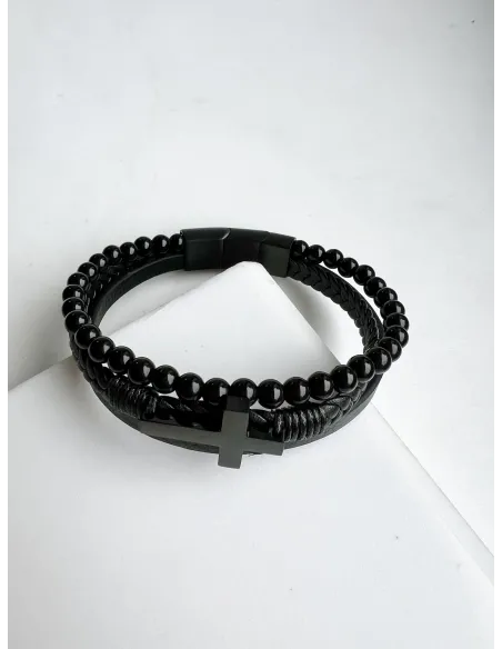 meska-bransoletka-stal-chirurgiczna-skorzana-z-krzyzem