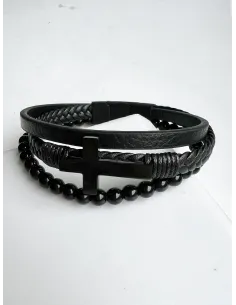 meska-bransoletka-stal-chirurgiczna-skorzana-z-krzyzem