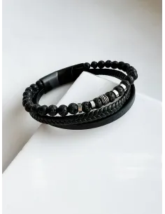 meska-bransoletka-stal-chirurgiczna-skorzana-lawa-wulkaniczna