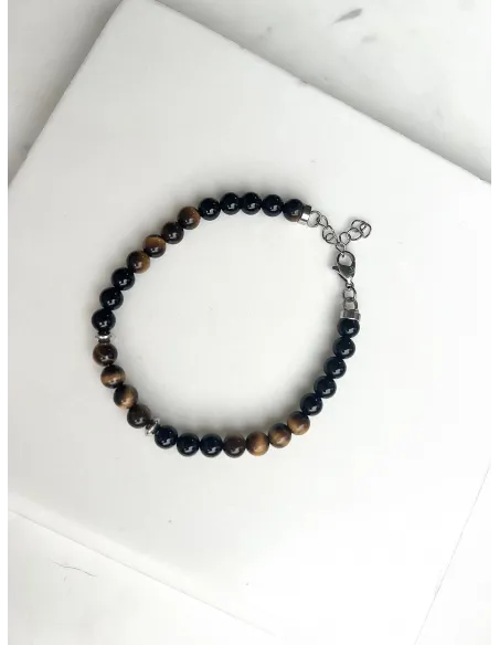 meska-bransoletka-kamienie-naturalne-obsydiantygrysie-oko