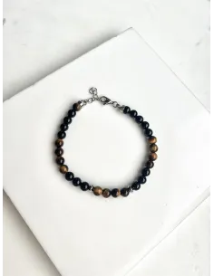 meska-bransoletka-kamienie-naturalne-obsydiantygrysie-oko