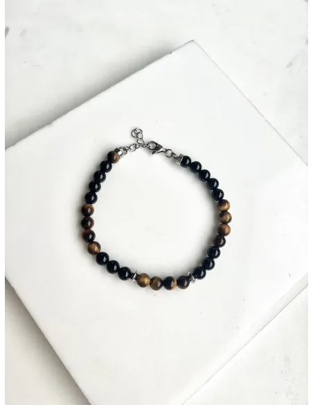 meska-bransoletka-kamienie-naturalne-obsydiantygrysie-oko