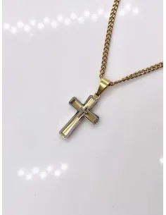 naszyjnik-meski-stal-chirurgiczna-krzyz-zloty