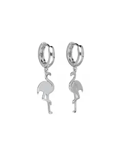 Srebrne kolczyki - flamingi 2