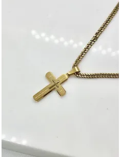 naszyjnik-meski-stal-chirurgiczna-krzyz-zloty