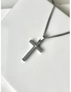 naszyjnik-meski-stal-chirurgiczna-krzyz-srebrny