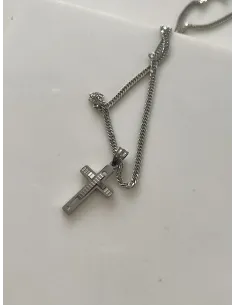 naszyjnik-meski-stal-chirurgiczna-krzyz-srebrny 2