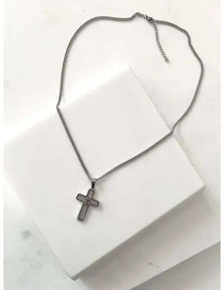 naszyjnik-meski-stal-chirurgiczna-krzyz-srebrny