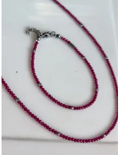 bransoletka-kamienie-naturalne-korund-rubinowy-ze-srebrna-przekladka 2