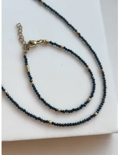 bransoletka-kamienie-naturalne-spinel-ze-zlota-przekladka 2