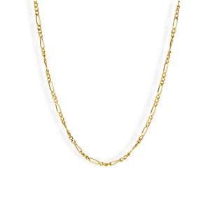 Złoty łańcuszek figaro - 55cm