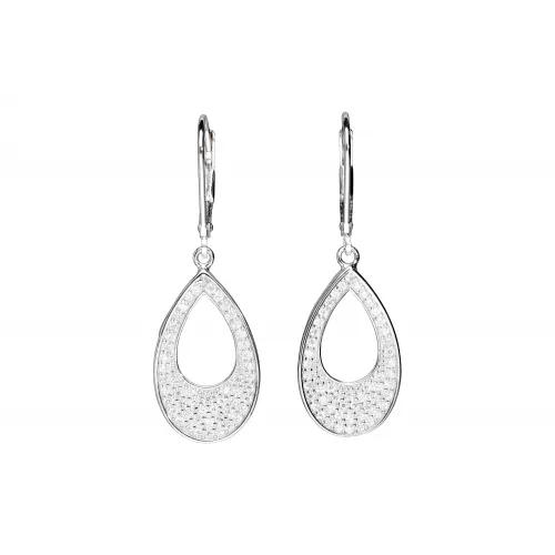 Srebrny komplet z cyrkoniami