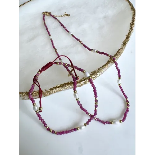 bransoletka-kamienie-naturalne-rubin-perla-hodowlana