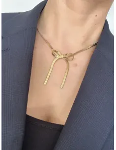 naszyjnik-stal-chirurgiczna-kokardka 2