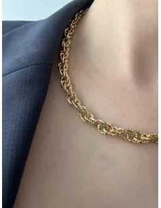 naszyjnik-stal-chirurgiczna-zloty-lancuch 2