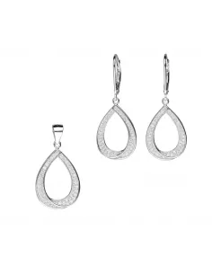 Srebrny komplet z cyrkoniami